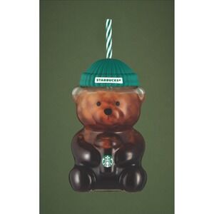 Rare, sold out Starbucks "Bearista" a 20-ounce, bear-shaped glass cup,  New